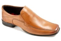 Mens tan slip on dress shoes