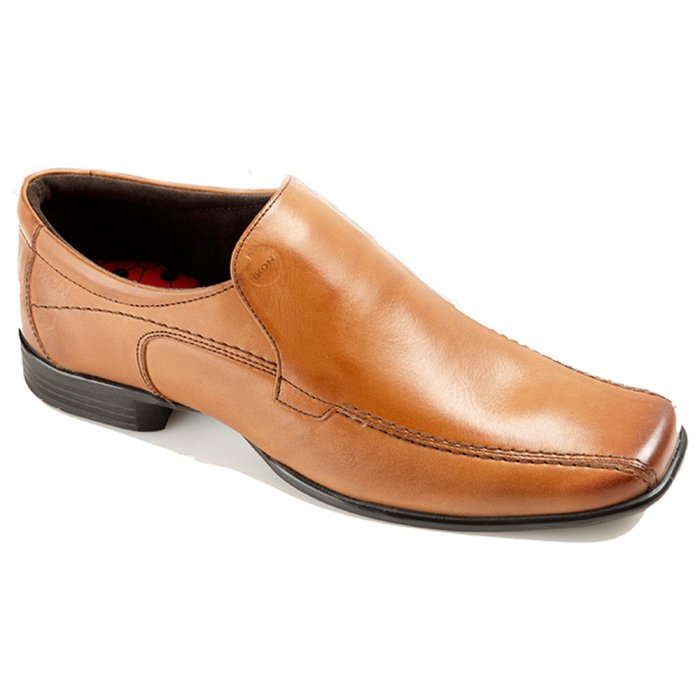 Mens tan slip on dress shoes