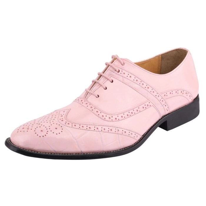 Pink dress shoes men