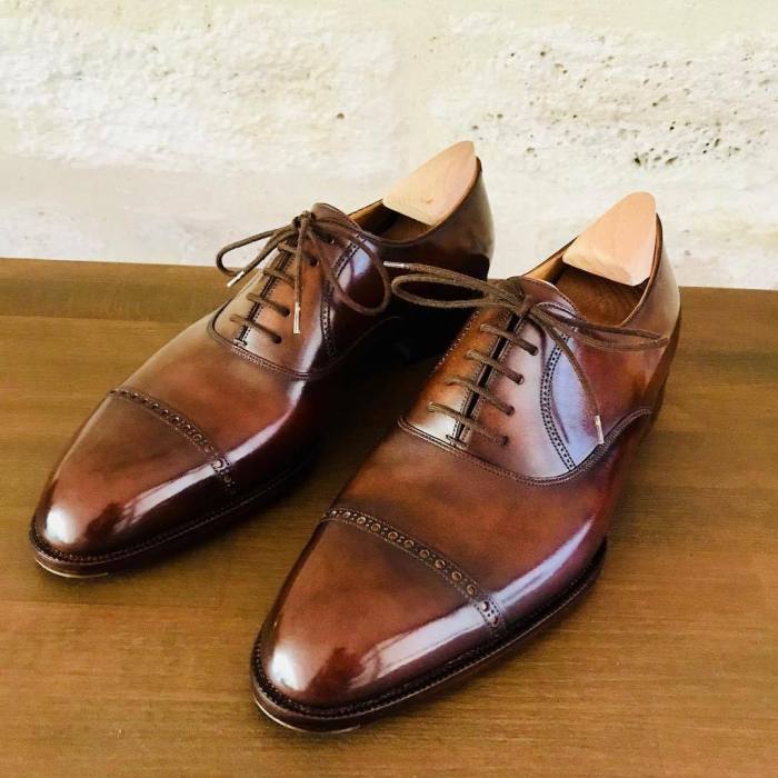 Mens cognac dress shoes