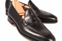 Soft leather dress shoes for men