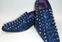 Royal blue dress shoes mens