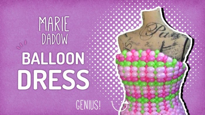 How to make a balloon style dress