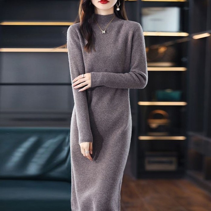 Women's knee length shirt dress