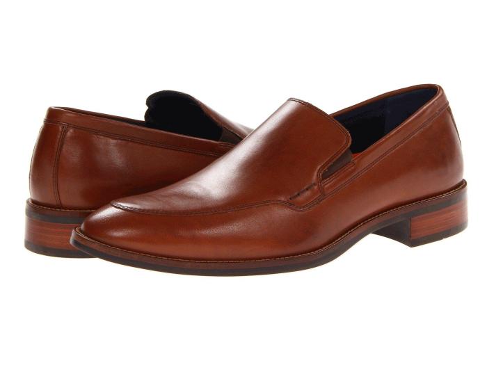 Mens tan slip on dress shoes