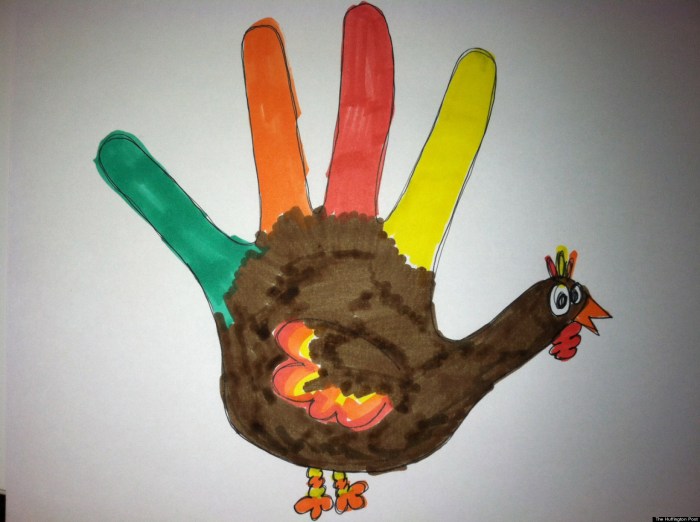 How to make hand turkey decoration