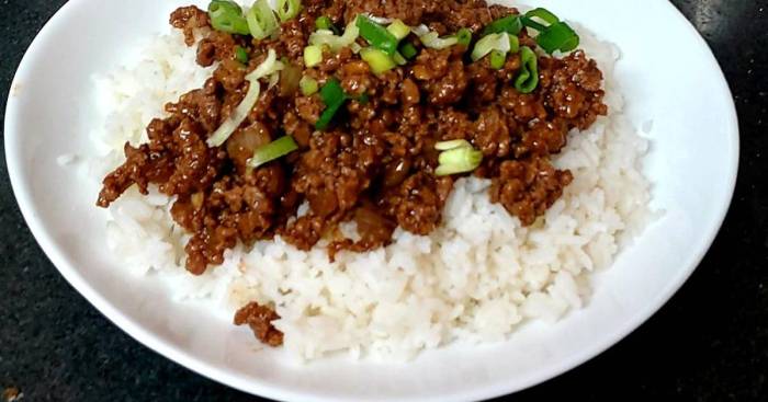 How to cook minced beef chinese style