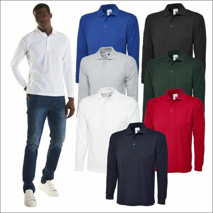 Men's polo long sleeve dress shirts