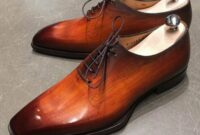 Mens cognac dress shoes