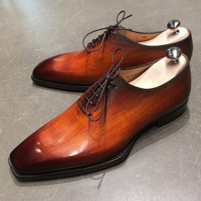 Mens cognac dress shoes