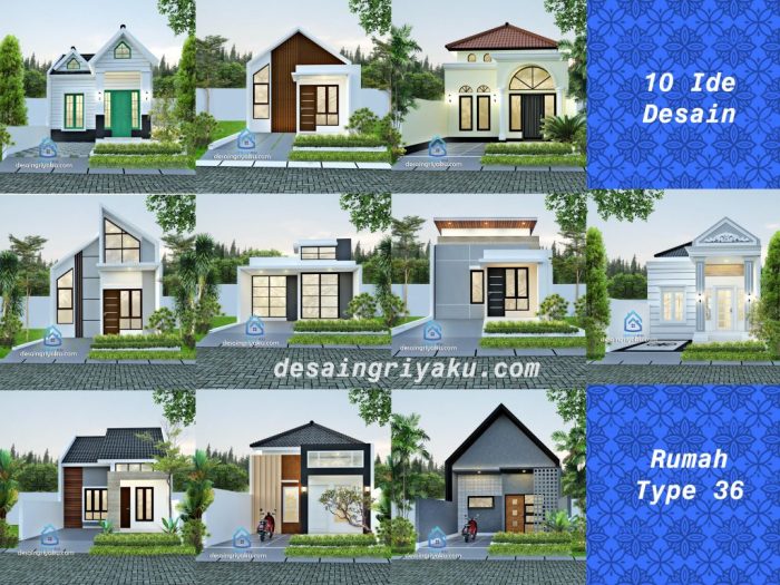 Desain unik rumah tipe 35