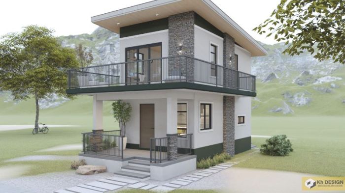 Desain teras rumah klasik 2 lantai