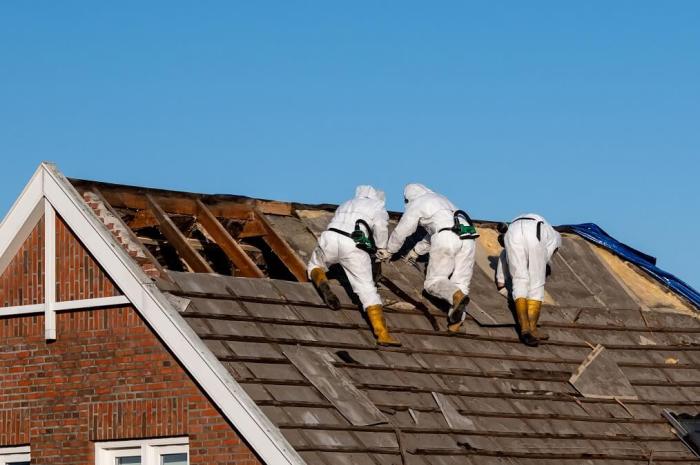 Asbestos roof roofing restoration repairs