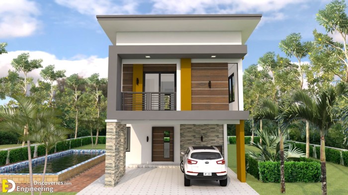 Desain teras rumah dan garasi minimalis